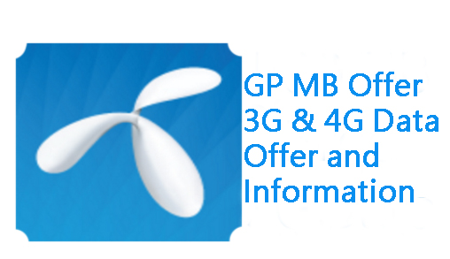 GP MB Offer, 3G & 4G data offer information